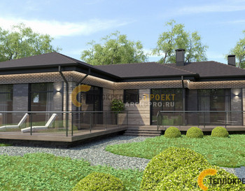 НОВИНКА.Н-55. СПА-комплекс в стиле Райта 15.2* 24.5 метров.