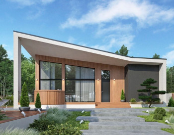 НОВИНКА. НС-64.  Банный комплекс с террасой 11*9 метров.