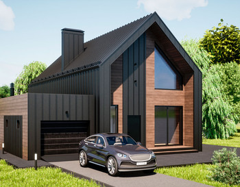 БАРНХАУС С Отделкой ТЛ-64. 11х15 метров