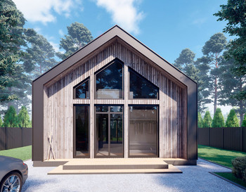 БАРНХАУС С Отделкой и сауной ВЛ-74. 7х8 метров.